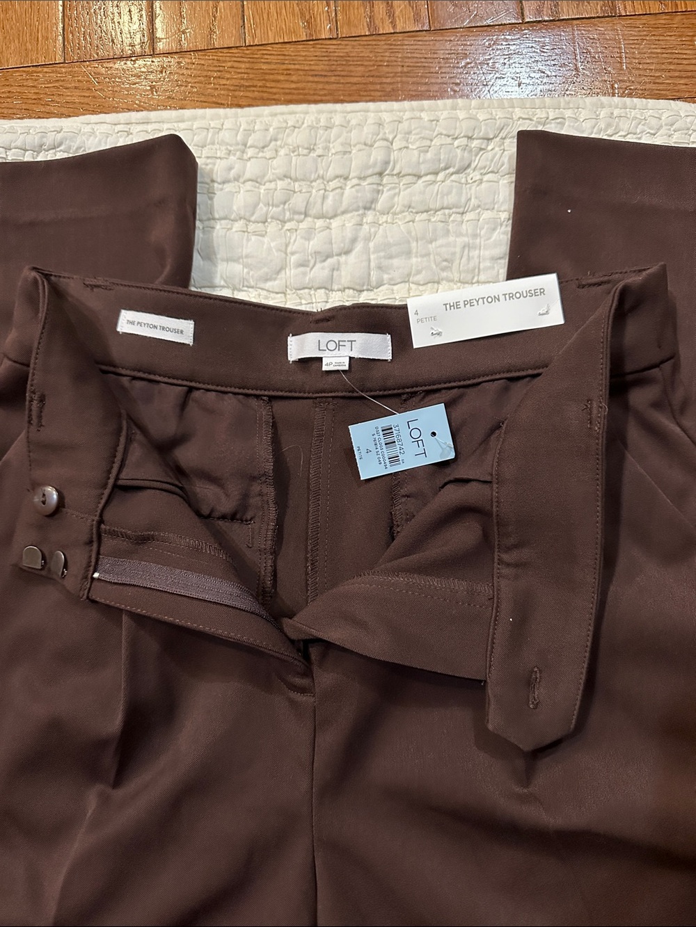 NWT LOFT The Peyton Trouser - Dark Brown - Picture 4 of 4